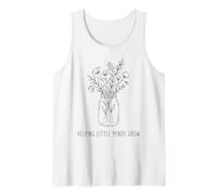 Back To School Teacher Teach Helping Little Minds Grow Camiseta sin Mangas