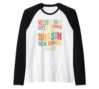 Back to School Teacher Welcome Back Little Sigmas Camiseta Manga Raglan