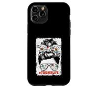 Back To School Teacherlife Women Teacher Messy Bun Life Carcasa para iPhone 11 Pro