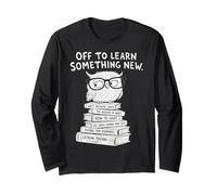 Back to School Wise Owl Learning Student Manga Larga