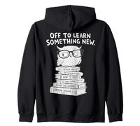 Back to School Wise Owl Learning Student Sudadera con Capucha