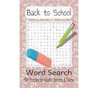 Back to School Word Search Puzzle Book: Word Searches with Easy to Read Print About School, Subjects, School Supplies and More | 6x9 inches, 110 pages ... Gifts for Vacations, Holidays, and Spare time