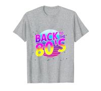 Back To The 80's 1980 Ochenta Música Clásicos Músicos 80's Camiseta, Hombre, Gris Jaspeado, 5XL