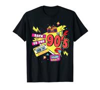 Back to the 90s 90 Disco Funk and Techno Era Vintage Retro Camiseta