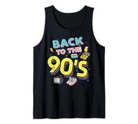 Back To The 90s Cassette Tape Retro Old School Mujeres Hombres Niños Camiseta sin Mangas