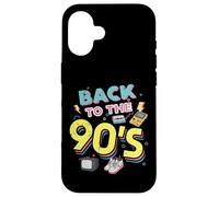 Back To The 90s Cassette Tape Retro Old School Mujeres Hombres Niños Carcasa para iPhone 16