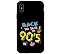 Back To The 90s Cassette Tape Retro Old School Mujeres Hombres Niños Carcasa para iPhone X/XS