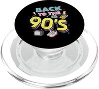 Back To The 90s Cassette Tape Retro Old School Mujeres Hombres Niños PopSockets PopGrip para MagSafe