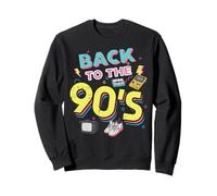 Back To The 90s Cassette Tape Retro Old School Mujeres Hombres Niños Sudadera