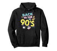 Back To The 90s Cassette Tape Retro Old School Mujeres Hombres Niños Sudadera con Capucha