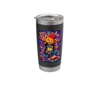 Back to the 90s Teddy Bear Retro Nostalgia Vaso térmico de acero inoxidable de doble pared