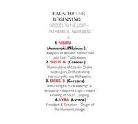 BACK TO THE BEGINNING.BRIDGES TO THE LIGHT-PATHWAYS TO AWARENESS: Minimalist Journal for Exploring Higher Self and Cosmic Realms. A Universal ... Pages for Writing and Journaling. Hardcover