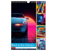 Back to the Classics (Wandkalender 2026 DIN A4 hoch), CALVENDO Monatskalender: Ein Kalender voller Retro-Poster-Designs im Stil der 70er, 80er und ... über Flower Power bis hin zu 90s Pop Culture.