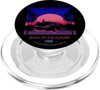 Back To The Future 1985 Neon Delorean Sunset PopSockets PopGrip para MagSafe