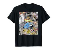 Back To The Future 40th Anniversary Sticker Collage Camiseta