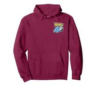 Back To The Future 40th Anniversary Sticker Collage F&B Sudadera con Capucha, Unisex para Adultos, Granate, M