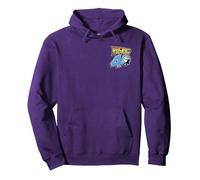 Back To The Future 40th Anniversary Sticker Collage F&B Sudadera con Capucha, Unisex para Adultos, Morado, M