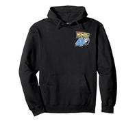 Back To The Future 40th Anniversary Sticker Collage F&B Sudadera con Capucha, Unisex para Adultos, Negro, M