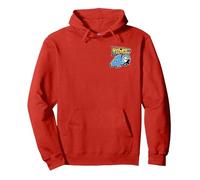 Back To The Future 40th Anniversary Sticker Collage F&B Sudadera con Capucha, Unisex para Adultos, Rojo, M