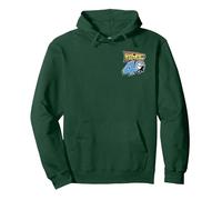 Back To The Future 40th Anniversary Sticker Collage F&B Sudadera con Capucha, Unisex para Adultos, Verde Bosque, M
