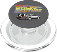 Back To The Future 8-Bit Delorean Logo PopSockets PopGrip para MagSafe