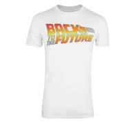Back To The Future Camiseta Logotipo de Algodón para Hombre (TV494)