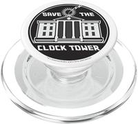 Back to the Future Clock Tower Circle Logo PopSockets PopGrip para MagSafe