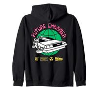 Back To The Future Globe Future Changer Time Machine Retro Sudadera con Capucha