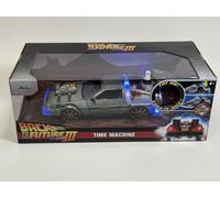 Back To The Future III Rails Máquina Del Tiempo Delorean 1:24 Escala Jada