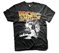 Back To The Future Licenciado Oficialmente Poster Hombres Camiseta (Negro), XX-Large
