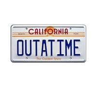 Back to The Future | Outatime | Metal Stamped License Plate