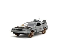 Jada Coche fundido a presión Back to the Future Part III Time Machine 1:32 Ruedas de riel