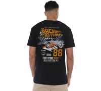 Back To The Future Racing 88mph Back T Shirt, Black Camiseta, Negro, S Unisex Adulto