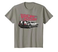 Back To The Future Retro Vintage Delorean Camiseta, Niños, Pizarra, 8 años