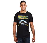 Back To The Future RGMTS379- (Small) Camiseta, Black (Black Blk), S para Hombre
