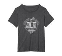 Back To The Future Save The Clocktower Camiseta, Mujer Tallas Grandes, Jaspeado Oscuro, 1XL Grande