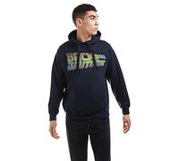 Back To The Future Sudadera con Capucha y Logo Unknown para Hombre, Azul Marino, Talla L UK