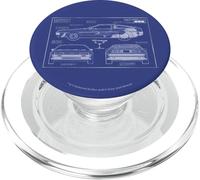 Back To The Future Time Machine Schematics PopSockets PopGrip para MagSafe
