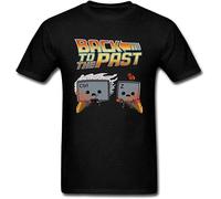 Back to The Past Game Control T-Shirt Short Sleeve Casual Designers Youth Summer Fall T Shirt Casual Tops T Shirt Cotton Men Black