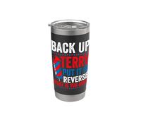 Back up terry put it in reverse 4th of July for men women Vaso térmico de acero inoxidable de doble pared
