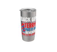 Back up terry put it in reverse 4th of July for men women Vaso térmico de acero inoxidable de doble pared
