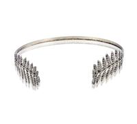 Back-worn Leaf Metal Headband, Fashion Golds Leaf Back-Worn Goddess Headpieces, Bridal Wedding (Slivery)