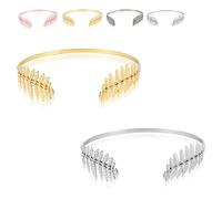 Back-Worn Leaf Metal Headband - Goddess Bridal Headpiece, Fashion Leaf Back, Adjustable Wedding Hair Accessory for Women, Boho Chic Headband for Special Occasions(Gold+Silver)