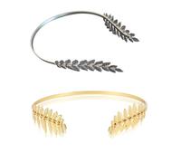 Back-worn Leaf Metal Headband, Gold Leaf Bridal Wedding Headpieces Goddess Headpiece for Back of Head, Metal Headbands for Women