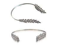 Back-worn Leaf Metal Headband, Gold Leaf Bridal Wedding Headpieces Goddess Headpiece for Back of Head, Metal Headbands for Women