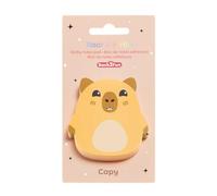 Back2Fun - Bloc de Notas Adhesivas con Carita de Capibara Estilo Kawaii, 50 Hojas de 90 g/m² y Adhesivo Removible, Material Escolar y Papelería Bonita