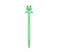 Back2Fun - Bolígrafo de Tinta Verde, Boli Con Forma de Animal que da Abrazos, Punta de 0.7 mm, Incluye Dos Tintas de Recambio, Ideal para Llevar en el Estuche Escolar en la Vuelta al Cole, Ranita