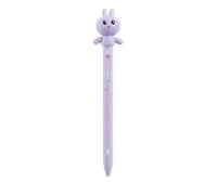 Back2Fun - Bolígrafo de Tinta Violeta, Boli Con Forma de Animal que da Abrazos, Punta de 0.7 mm, Incluye Dos Tintas de Recambio, Ideal para Llevar en el Estuche Escolar en la Vuelta al Cole, Conejo