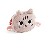 Back2Fun - Bolsito infantil, Correa ajustable, Material tacto suave con efecto borreguito, Bolso Bandolera 175 x 160 x 35 mm, Diseño cómodo, divertido y encantador para el uso diario