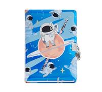 Back2Fun - Diario secreto con candado y 2 llaves: escribe, dibuja y guarda secretos, Incluye lápiz, 80 hojas rayadas, Cuaderno A5 infantil, Tapa dura con acabado holográfico, Regalo original